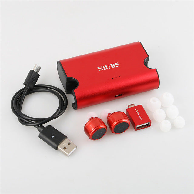 True Wireless Twins Earphones 4.2 NiUB5 Mini Invisible Wireless Bluetooth Earphone - iDeviceCase.com