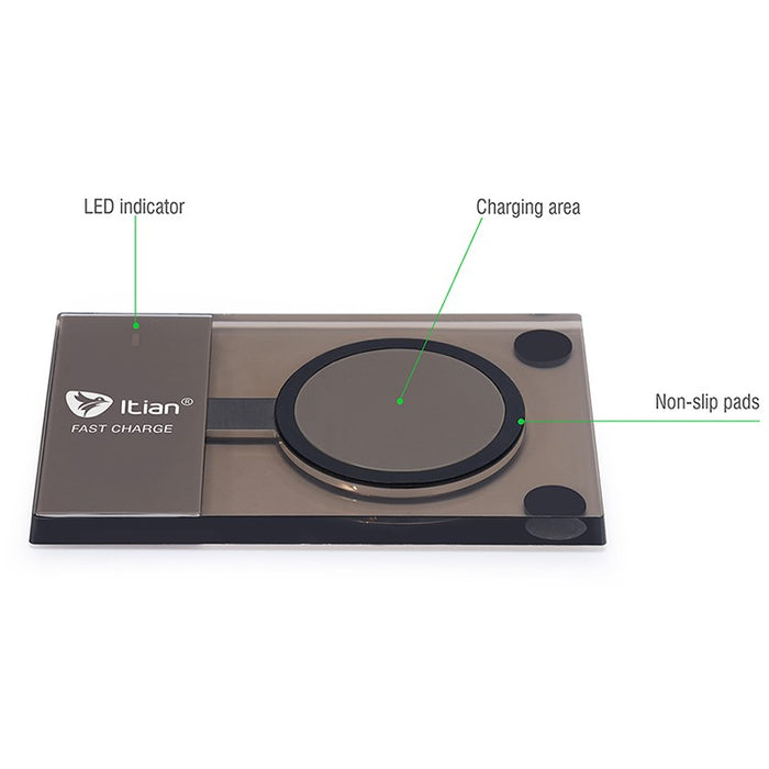Fast Wireless Charger,Itian A10 Qi Quick Wireless Charger - iDeviceCase.com