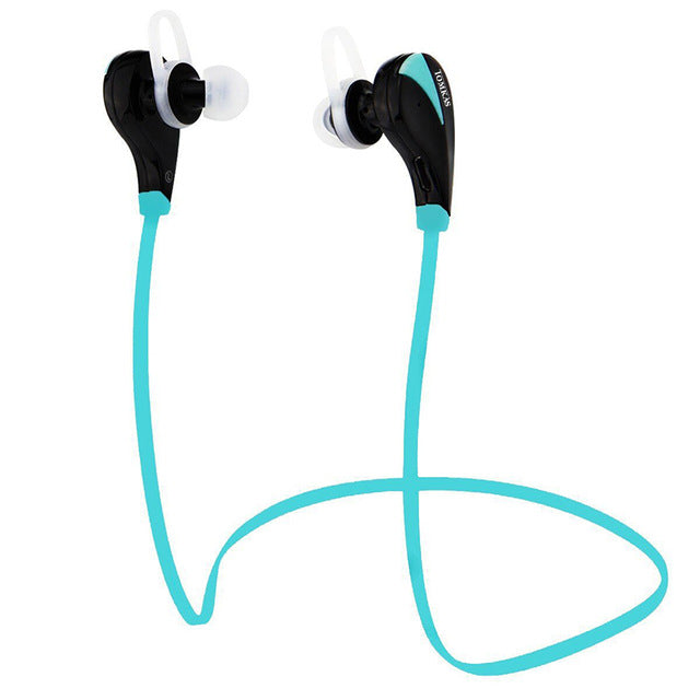 Bluetooth Wireless Earphone Tomkas Sport Hands Free Headset Stereo Mic Noise Cancelling Bluetooth Earphone For iphone 5 6 Phone - iDeviceCase.com