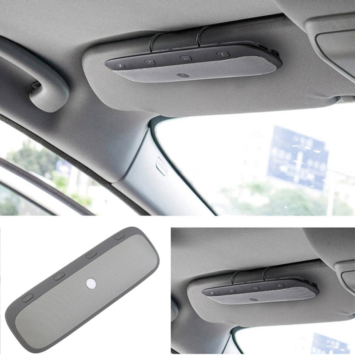 Universal Bluetooth In-Car Speakerphone Sun Visor Wireless Car Kit Music Receiver + Car Charger - iDeviceCase.com