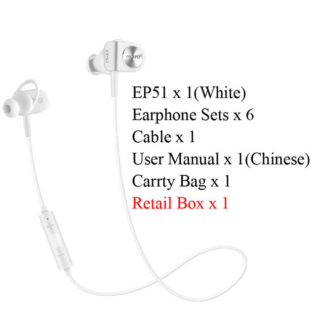 Original Meizu EP51 Earphone Wireless Bluetooth Earphone Stereo Headset Waterproof EP51 Sport Earphone For iPhone 7 Android iOS - iDeviceCase.com