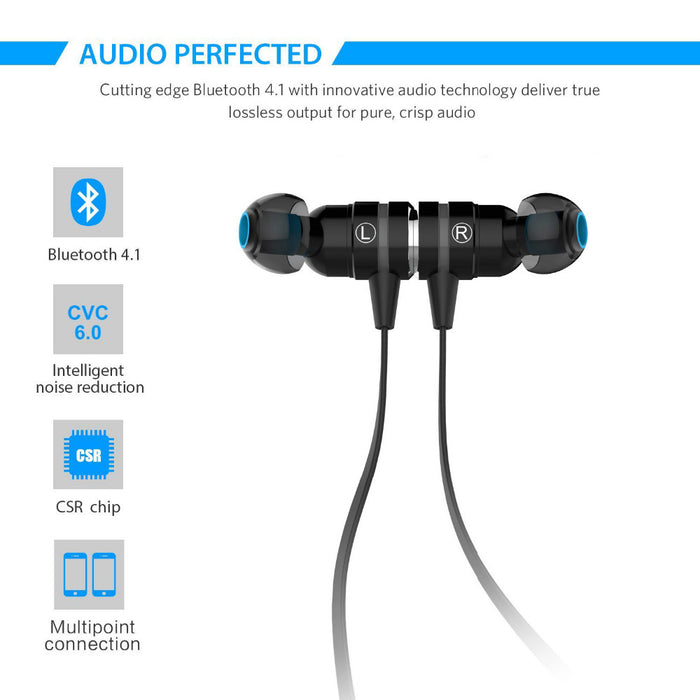 Magnetic suction swith mini wireless Bluetooth earphone stereo sport bluetooth earbuds - iDeviceCase.com