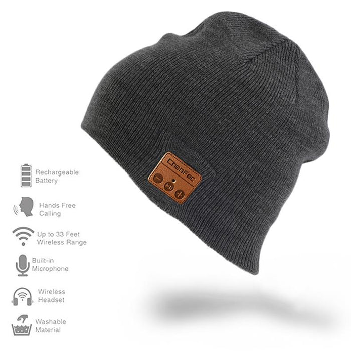 Fashion Wireless Bluetooth Music hat cap Bluetooth Earphone Headphone Headset Speaker Mic Sport Knitted Hats - iDeviceCase.com