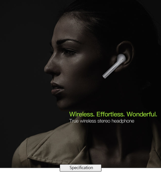 Dacom GF7tws-bluk smart bluetooth earphone wireless stereo earbuds hands-free phone earpiece headset for iPhone 8 samsung phone - iDeviceCase.com