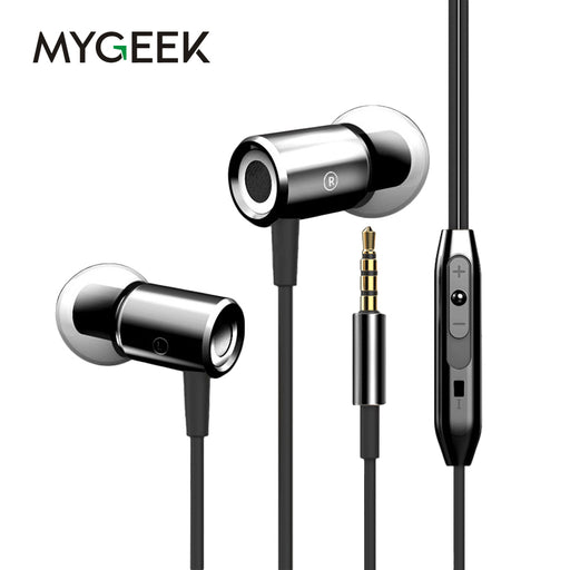 MyGeek 3.5mm Stereo Earphone Super Bass Headset with Mic - iDeviceCase.com