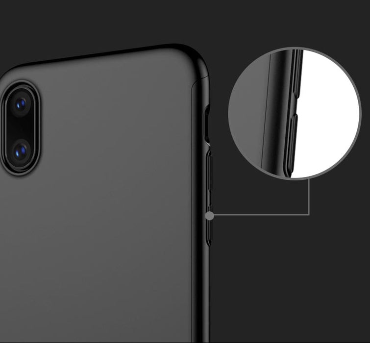 iphone X case cover 360 full protection front back coque ultra thin mofi original glass coque - iDeviceCase.com