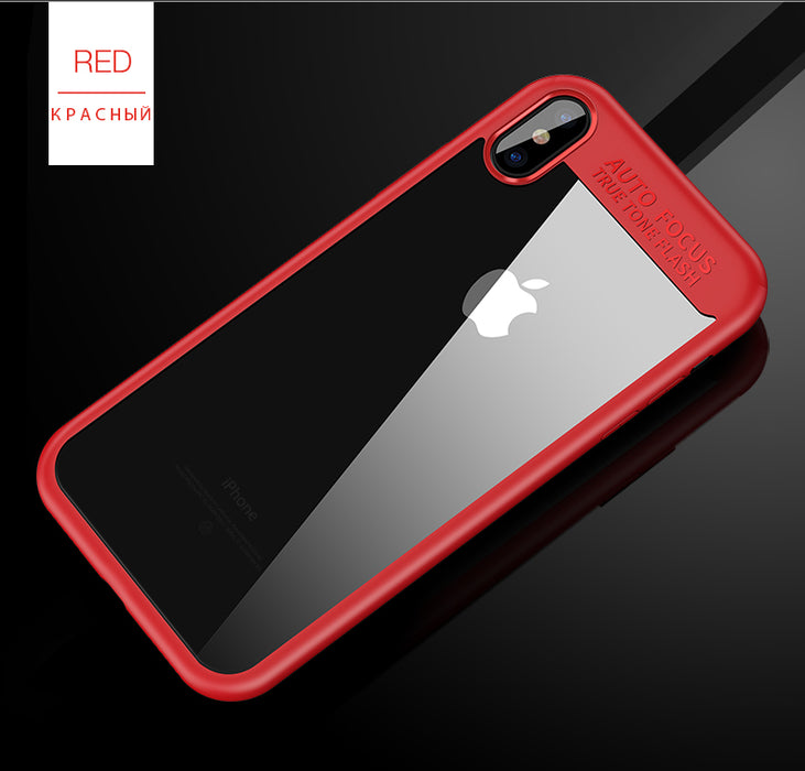 Cafele Original Phone Case for Apple iPhone X Clear PC Back + TPU Edge Cover - iDeviceCase.com