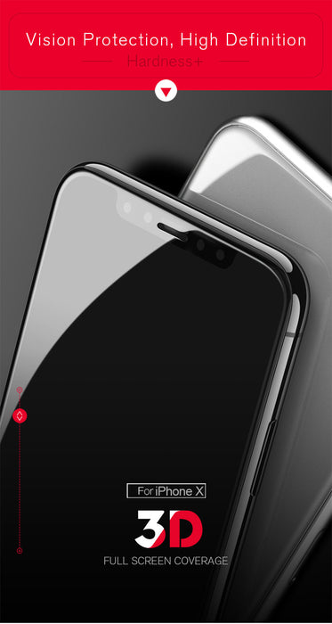 Torras 3D Ultra Thin Transparent Tempered Glass For iPhone X Full Screen Cover Glass Protective Film - iDeviceCase.com