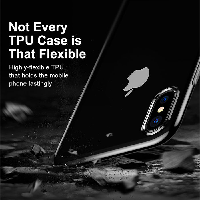 Baseus Luxury Phone Case For iPhone X 10 Slim Transparent Soft TPU Silicone Back Cover Case - iDeviceCase.com