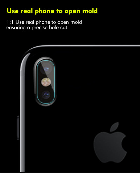 2pcs For iPhone X Benks Transparent Camera Lens Back Screen Protector Tempered Glass Film - iDeviceCase.com