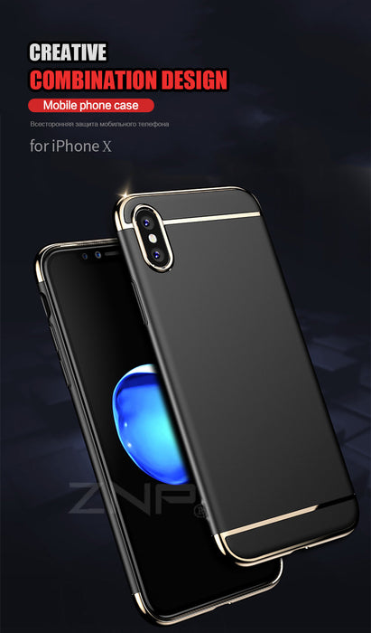 ZNP 360 Luxury Ultra Thin Shockproof Cover Cases for iPhone x 10 case PC Plastic Phone Cover - iDeviceCase.com