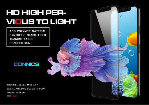 CONNICS 4D Full Cover Tempered Glass Curved Edge Protective Screen Protector Film - iDeviceCase.com