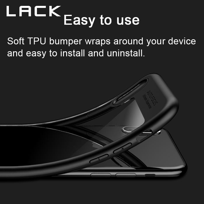LACK Fashion Transparent Slim Phone Case Luxury Soft TPU Frame + PC Back Cover Luxury Clear Cases - iDeviceCase.com