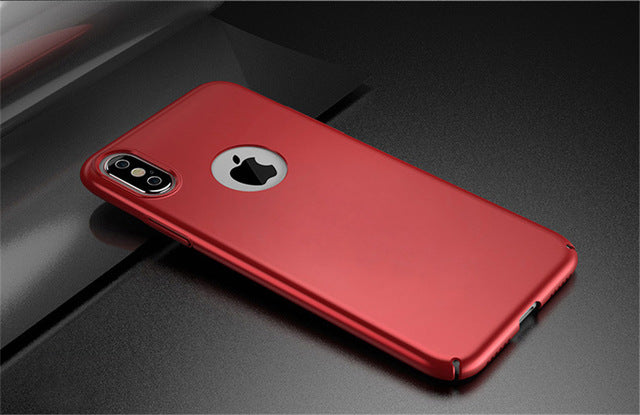 EMIUP Luxury Hard Back Plastic PC matte Cases for Apple iPhone X Red case Full Cover Phone Cases for iphone X Case Protect shell - iDeviceCase.com