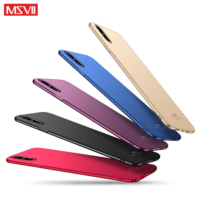 For iPhone x case Original MSVII brand Silm scrub case For Apple iphone x coque ultra thin PC cover For iphone 10 iphonex cases - iDeviceCase.com