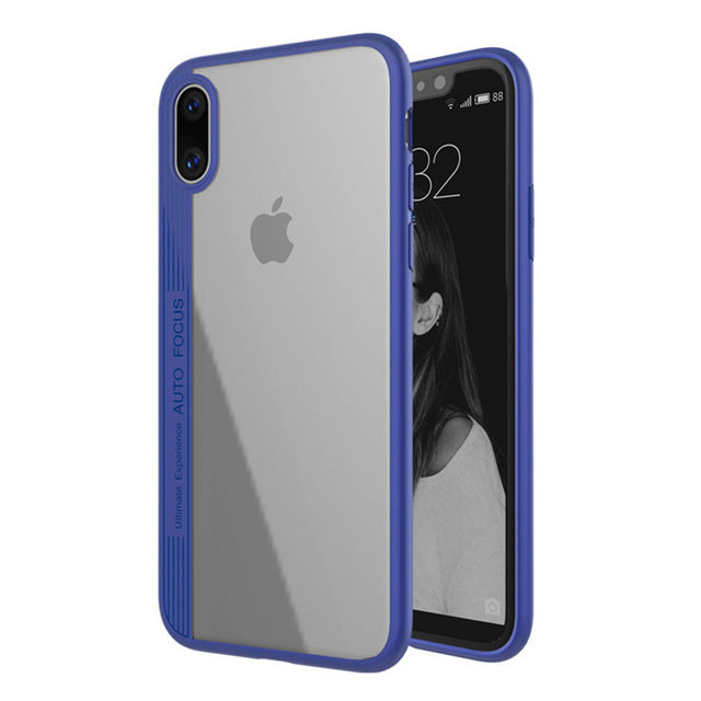 For iPhone X 10 Case Fashion High Quality Ultra Slim Flexible Silicone Silicon TPU Clear Premium Hybrid Full Protection Cover - iDeviceCase.com