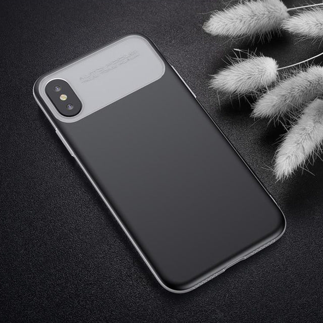 Baseus Luxury Armor Case For iPhone X Ultra Thin TPU PC Double Protection Back Phone Case - iDeviceCase.com