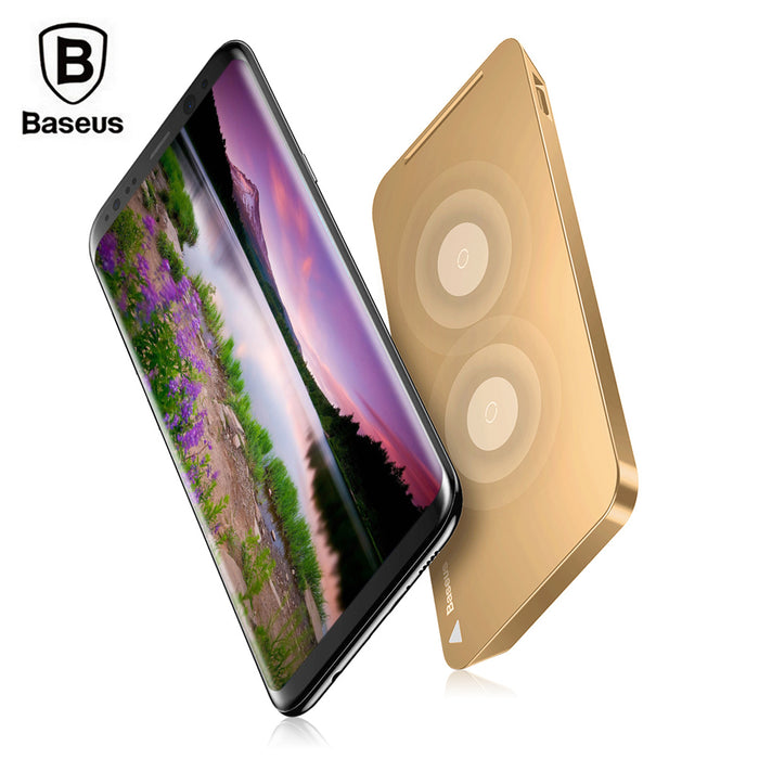 Baseus WiC1 Multifunctional Qi Wireless Charging Pad Dual Coil Charger with Desktop Holder - iDeviceCase.com