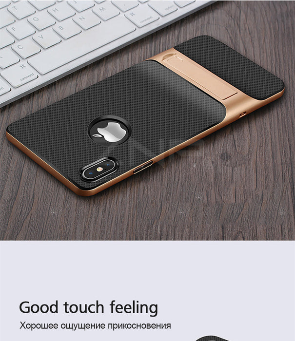 ZNP 360 Protective Case Cover Kickstand PC+TPU Shock Proof Holder Phone Case - iDeviceCase.com