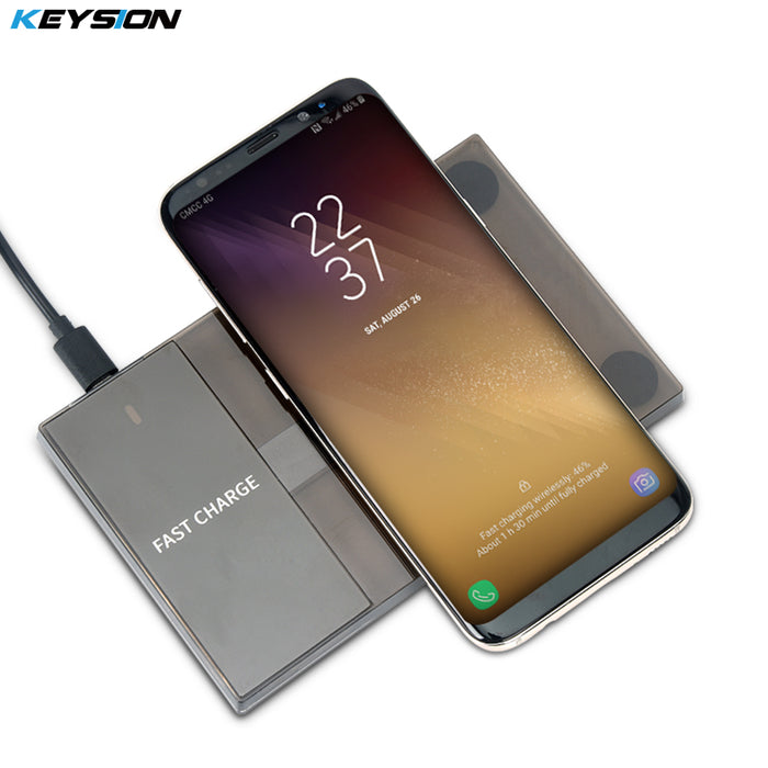 KEYSION Qi Wireless Charger 10W Fast Wireless Charger Charging Pad for iPhone X 8 8 Plus for Samsung S8 Plus Note 8 S7 Edge S6 - iDeviceCase.com