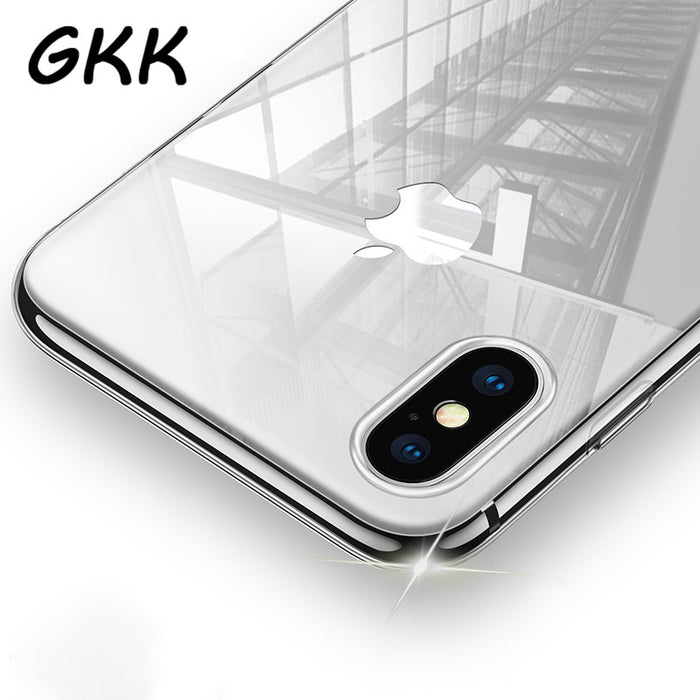 GKK Transparent TPU Case For iPhone X Ultra Thin Soft Silicon Cover Crystal Clear Silicon - iDeviceCase.com