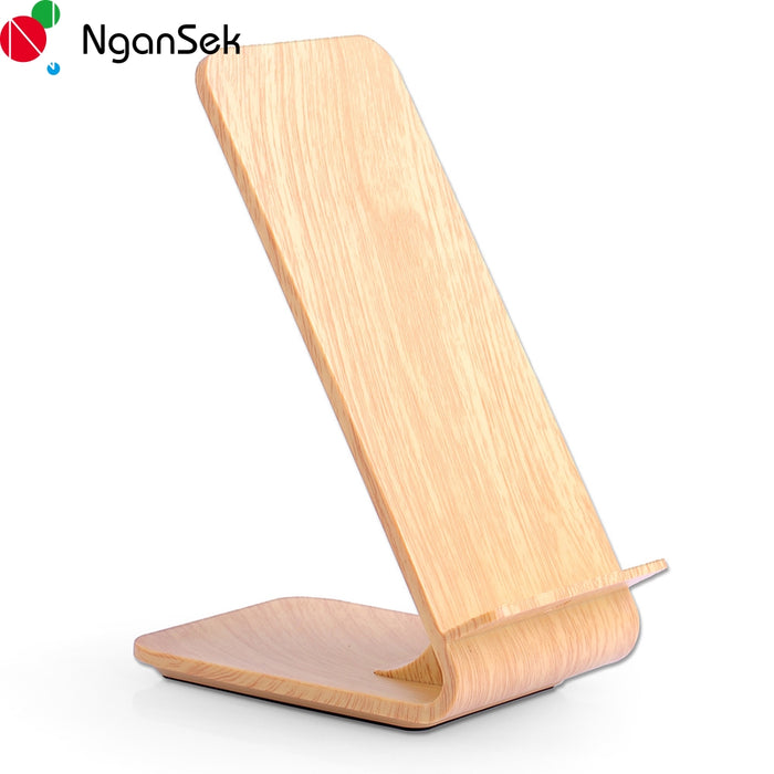 NganSek 10W Vertical Quick Charge Wireless Charger Qi Wireless Charging Stand - iDeviceCase.com