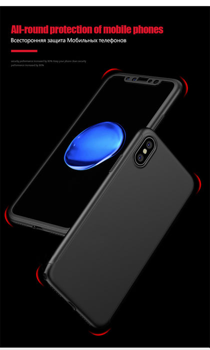 CONNICS 360 Full Coverage Case Fashion Style Anti Slip Phone PC Back Cover Protective Cases - iDeviceCase.com