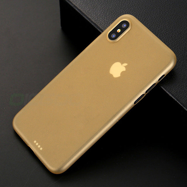 OICGOO Ultra Thin Matte Transparent Phone Cases For iPhone 8 7 6 Plus Cover Case For iphone X Case 8 7 6 6S 0.3mm Phone Bag Capa - iDeviceCase.com