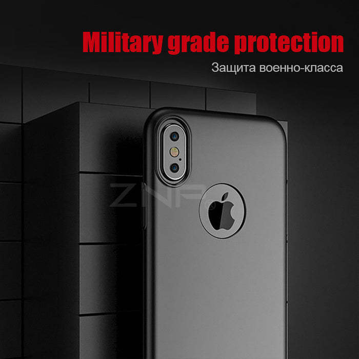 ZNP Luxury Hard Back Plastic PC matte Cases for Apple iPhone X 10 case Full Cover Phone Cases - iDeviceCase.com