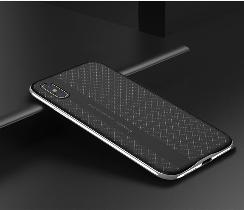 for apple iphone X Case cover ipaky brand luxury Soft TPU + Hard PC Frame 2 in 1 Hybrid Case for iphoneX iphone X Case Shield - iDeviceCase.com