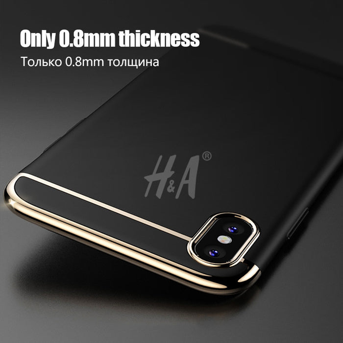360 Luxury Ultra Thin Shockproof Cover Cases for iPhone X case PC Plastic Phone Cover - iDeviceCase.com