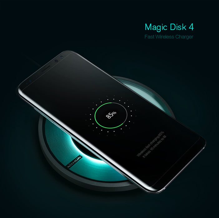 for apple iphone X Wireless charging NILLKIN Magic Disk 4 iphoneX Fast Wireless Charger QI standard CE FCC PSE certification - iDeviceCase.com