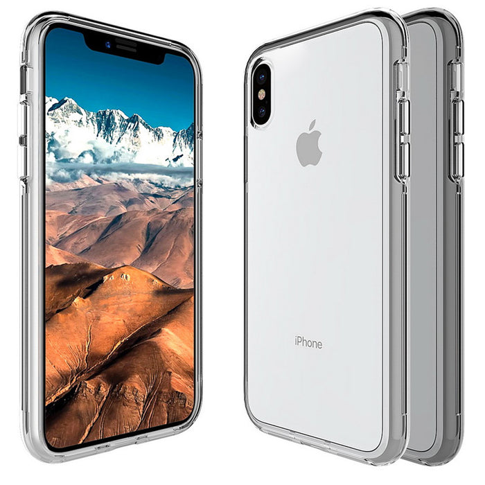 LANCASE TPU Cover PC+TPU Front Back Full Cover Clear Case For iPhone X (10) Screen Protector - iDeviceCase.com