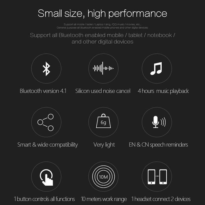 Mini bluetooth Earphone Wireless Headset Earbud In-Ear Earphone Earpiece for Apple iPhone 7 7 plus Xiaomi PK I7 earphone - iDeviceCase.com