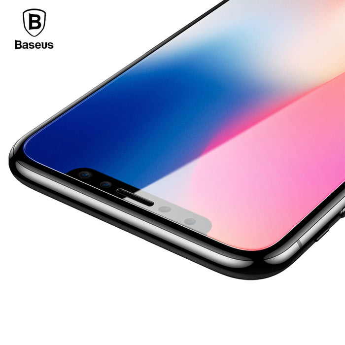 Baseus 3D Matte Glass For iPhone X PET Edge Frosted Tempered Glass For iPhone X Full Coverage - iDeviceCase.com