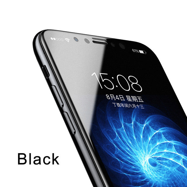 Baseus 3D Matte Glass For iPhone X PET Edge Frosted Tempered Glass For iPhone X Full Coverage - iDeviceCase.com