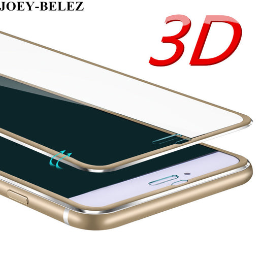 JOEY-BELEZ 3D Aluminum alloy Tempered glass For iphone 6S 7 Plus 5S SE Full 9H screen protector protective film for iPhone X 8P - iDeviceCase.com