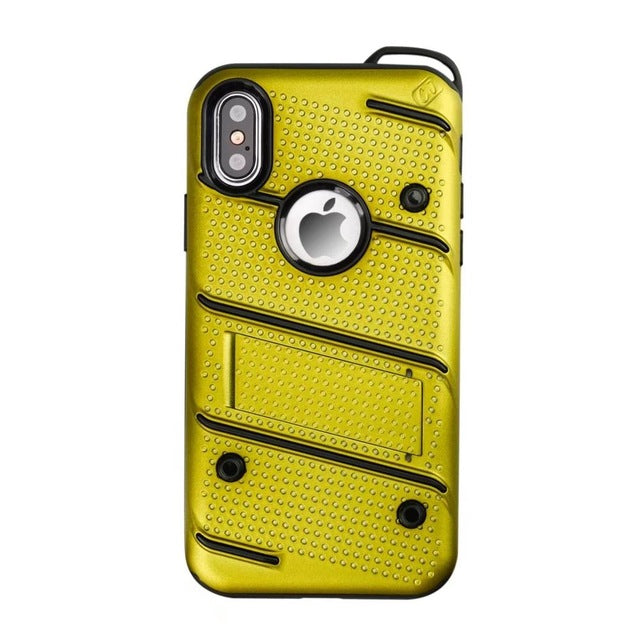 NiceKing TPU + PC Full Coverage Hard Back Cover Stand Armor Case - iDeviceCase.com
