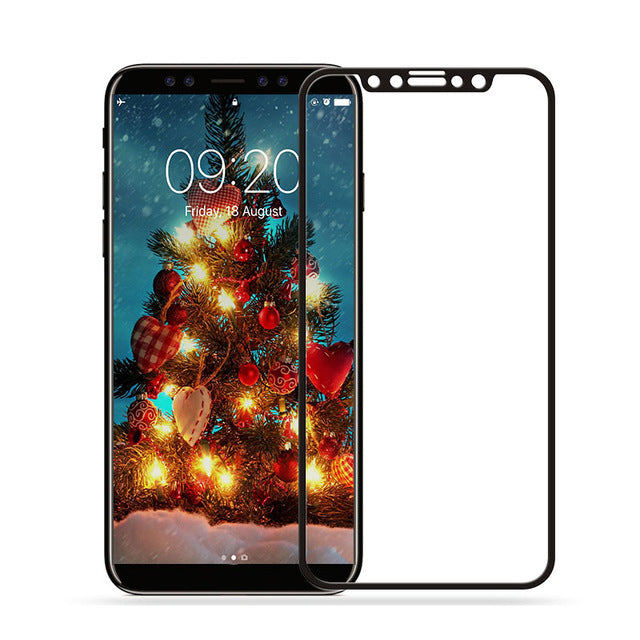 Baixin For Apple iPhone X Tempered Glass for iPhone X 10 ten 9H 4D Full Cover Screen Protector Glass - iDeviceCase.com