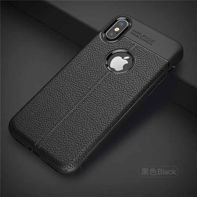 Fundas For Apple iPhone X Case Business Style Soft Silicone Back Cover Shockproof Protection Mobile Phone Bags For iPhone 10 Ten - iDeviceCase.com
