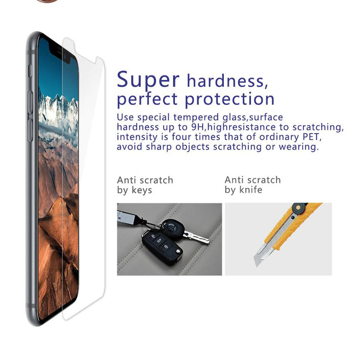 0.3mm Premium Tempered Glass  for iPhone X ix 9H Hard 2.5D Arc Edge High Transparent - iDeviceCase.com