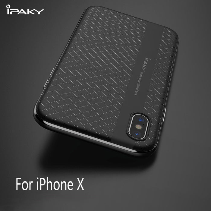 For Apple iPhone X case ipaky Brand phone case Armor PC Frame + silicone back cover For Apple iPhoneX cases iphone 10 cover - iDeviceCase.com