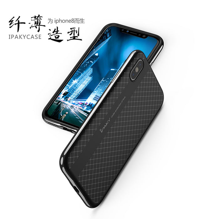 For Apple iPhone X case ipaky Brand phone case Armor PC Frame + silicone back cover For Apple iPhoneX cases iphone 10 cover - iDeviceCase.com