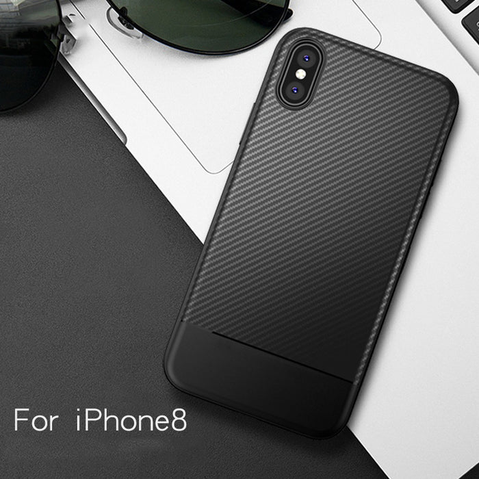 DATTAP Original Cover for Apple iPhone X Case Carbon Fiber Soft TPU Silicone Case For iPhone 8 Phone Cases Bags For iPhoneX 5.8" - iDeviceCase.com