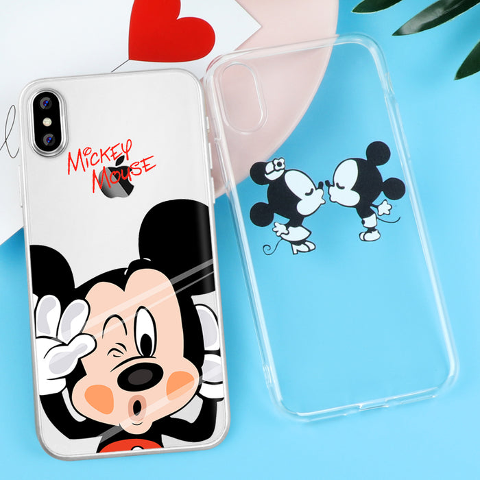 Mickey Minnie Cartoon Case for iPhone X 7 8 Plus 4 4S 5 5C 5S SE 6 6S Plus Phone Cases - iDeviceCase.com