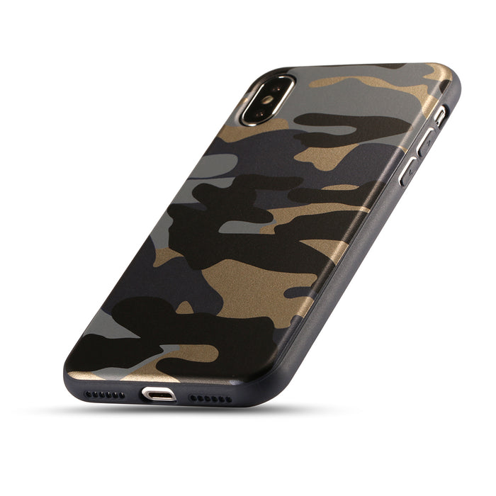 ELFTEAR For iPhone X Case Military Camouflage Cool Back Cover For Apple iPhone X Case Cover Silicone Army Camouflage Fundas - iDeviceCase.com