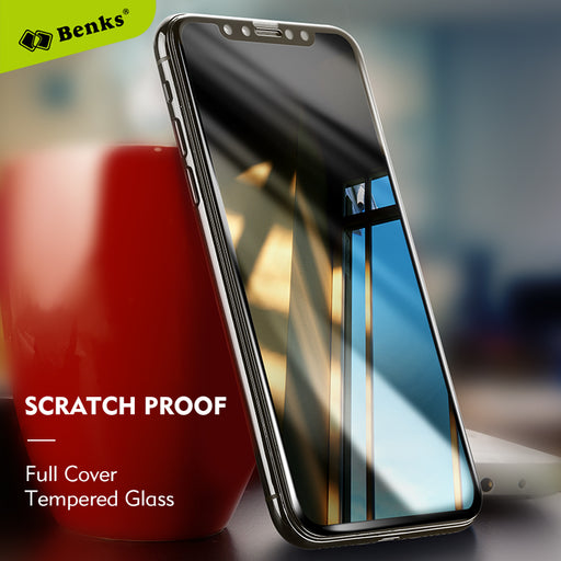 Benks Screen Protector Phone Glass For iPhone X 3D Curved Edge Protective Film 0.3mm - iDeviceCase.com