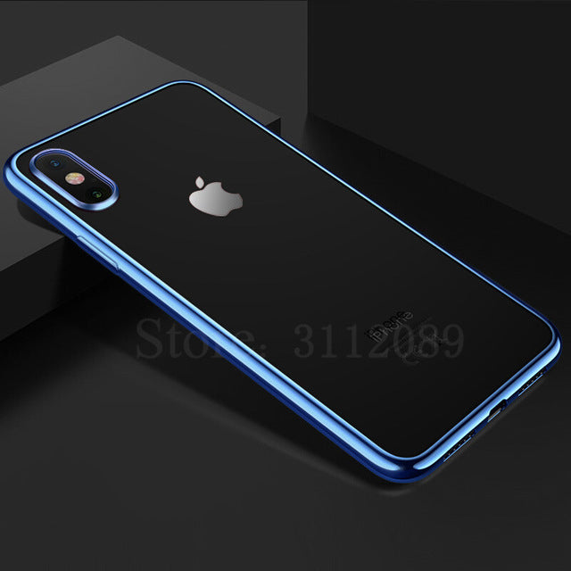 Luxury Plating Case For Apple iPhone X 10 Ultra Thin Electroplating Hard PC Back Cover Case For iPhone 10 X Case Shell Coque - iDeviceCase.com
