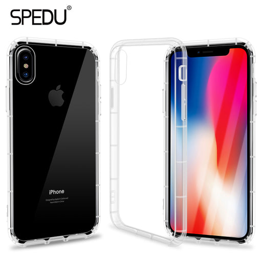 SPEDU Anti-knock Case For iPhone X 10 Capinhas Ultra Thin Clear Soft TPU Silicone Cover Case - iDeviceCase.com