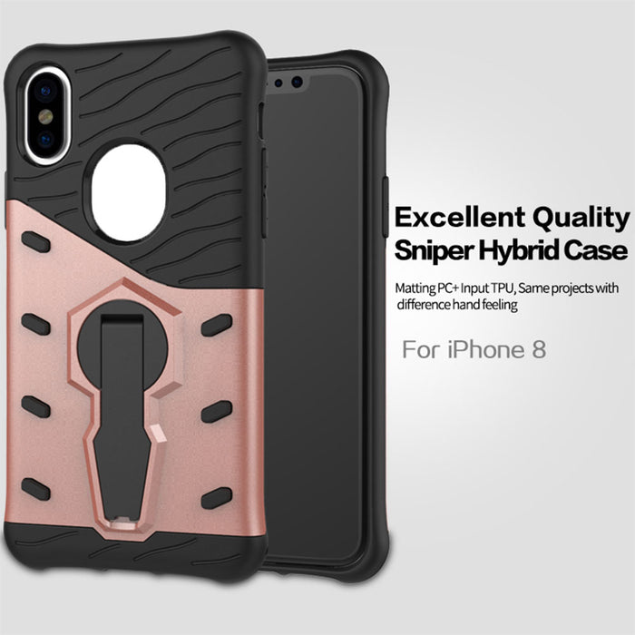Fitted Case for iPhone X Edition 5.8 Inch Plastic Silicon Kickstand Back Covers Phone Bags Cases for iPhone 8 Plus Celular - iDeviceCase.com